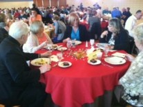 Debbie Minton & others at table