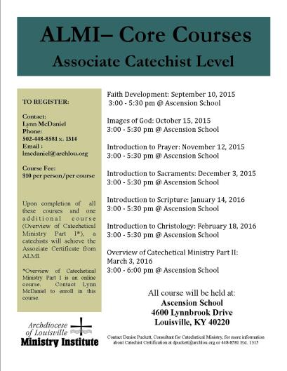 Ascension Core Courses