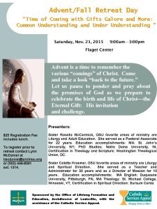 Advent Retreat Flyer 2015
