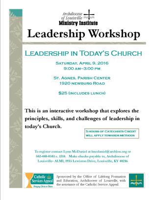 Leadership Workshop 4.9.16