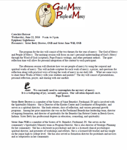 God of Mercy, People of Mercy