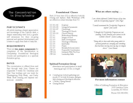 Discipleship Come and See Flyer- St JPII 2016 (pg 2)