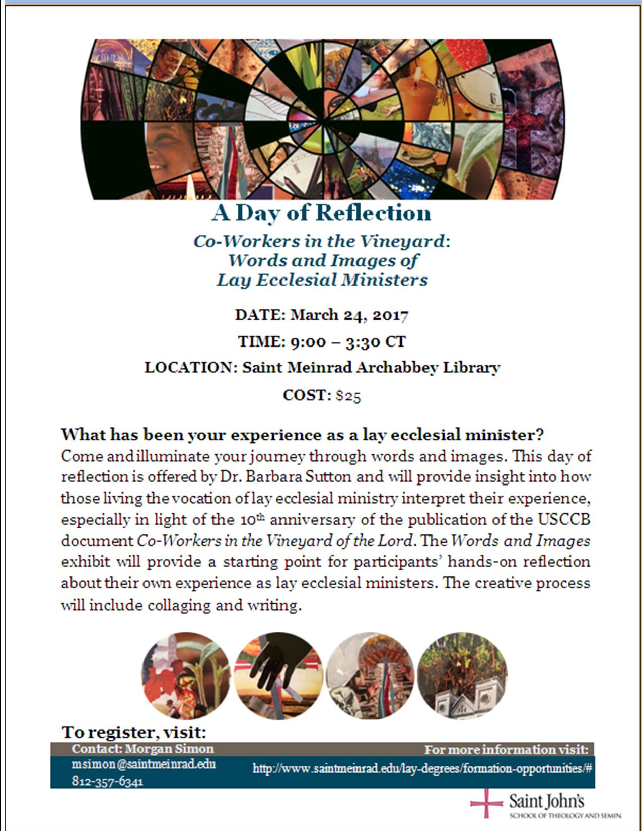 A Day of Reflection for Lay Ministers | Formed In Faith