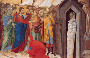 “The Raising of Lazarus,” by Duccio di Buoninsegna, 1310–11